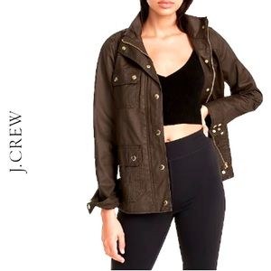 Army Green J. Crew Downtown Field Jacket Size Small